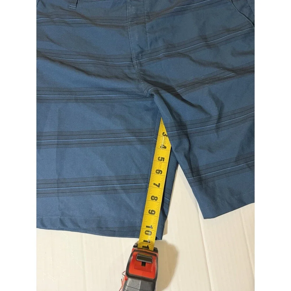 Rip Curl Boardwalk Hybrid Shorts Blue Striped Surf Swim Men’s Size 38